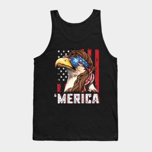 Bald Eagle Mullet Merica Tank Top